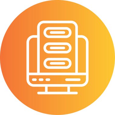 seo modern simgesinin vektör illüstrasyonu