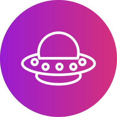 UFO simgesi vektör illüstrasyonu