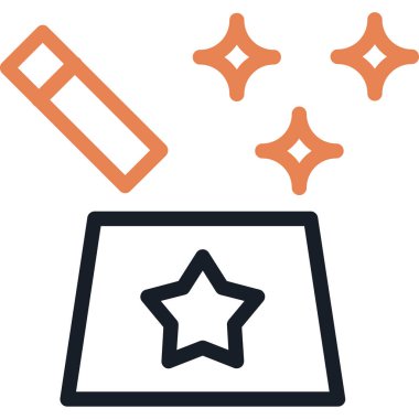 yıldız simgesi, vektör çizimi