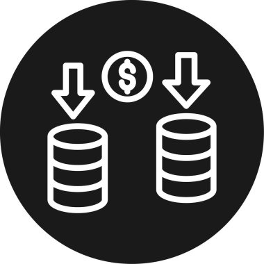 veri merkezi simgesi vektör illüstrasyonu