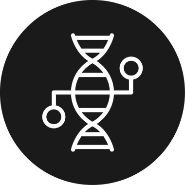 DNA simgesinin vektör illüstrasyonu