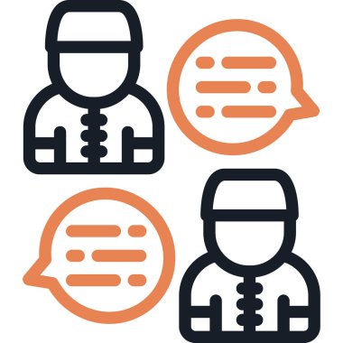 Bir grup insanın vektör çizimi