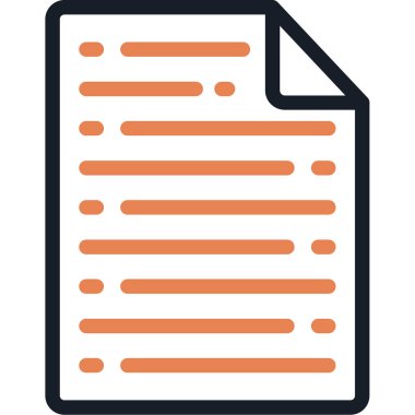 Dosya. Web simgesi basit illüstrasyon