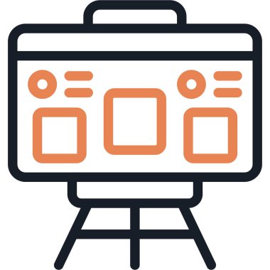 Tarayıcı web geliştirme simgesi - taslak biçimi