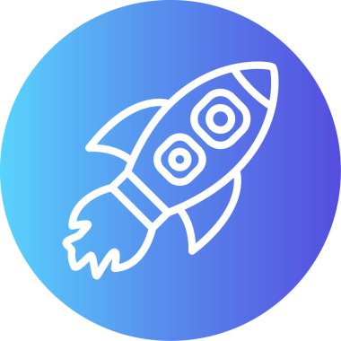 Roket simge vektör çizim