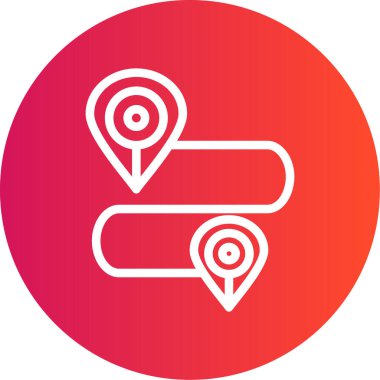 harita konumu ikon vektör illüstrasyonu