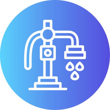 Benzin istasyonu simgesinin vektör illüstrasyonu