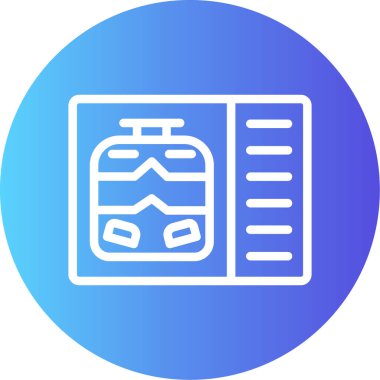 Sırt çantası simgesinin vektör çizimi