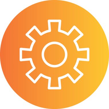 dişli simgesi vektör illüstrasyonu