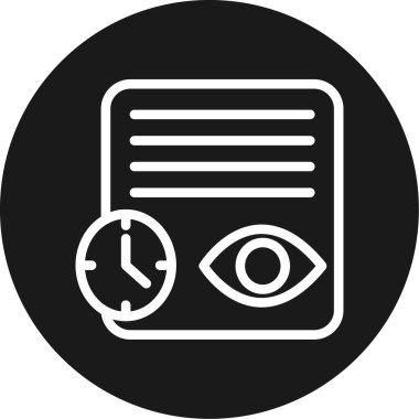 Göz simgesi vektör illüstrasyonu