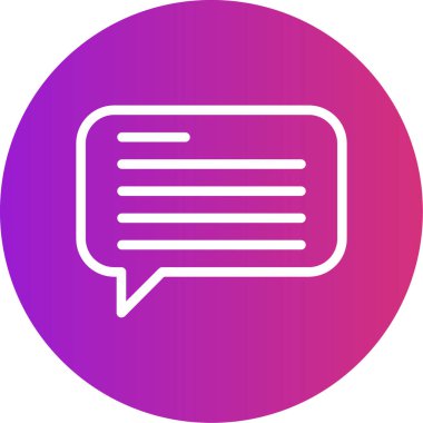 vektör ileti balonu simgesinin