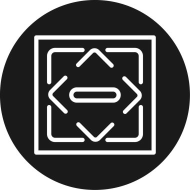 Bir harita simgesinin vektör illüstrasyonu