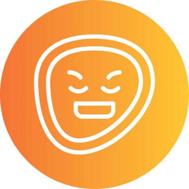 vektör emoji yüzü simgesi