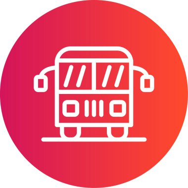 dağıtım kamyonu ikonu vektör çizimi