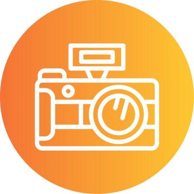 Kamera. Web simgesi basit illüstrasyon