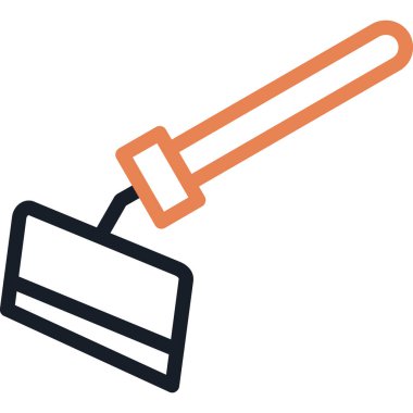 Boya Fırçası. Web simgesi basit illüstrasyon