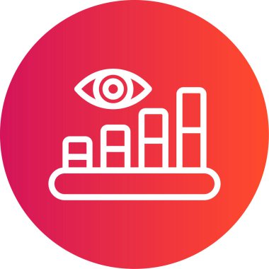 Göz simgesi vektör illüstrasyonu