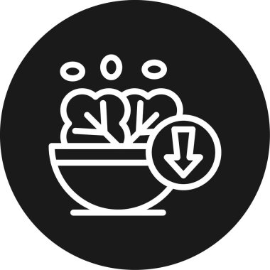 Gıda simgesinin vektör illüstrasyonu