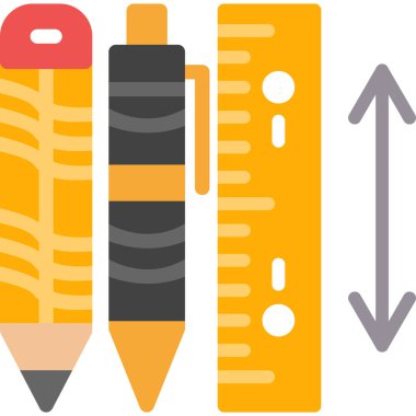 Kalem. Web simgesi basit illüstrasyon