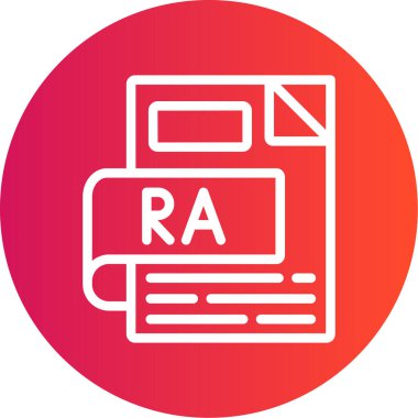 Dosya simgesinin vektör illüstrasyonu