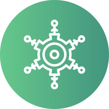 güzel dişli vektör çizgisi simgesi