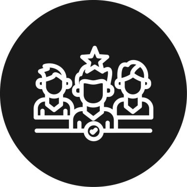 takım toplantı vektör çizgisi simgesi