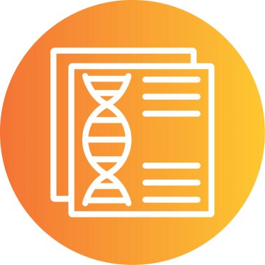 DNA simgesinin vektör illüstrasyonu