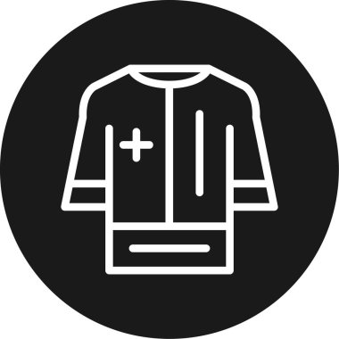 shirt simgesi vektör illüstrasyonu