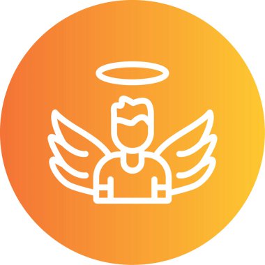 melek simge vektör çizim