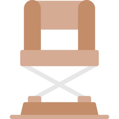 Sandalye. Web simgesi basit illüstrasyon