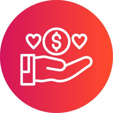 Para vektörü simgesi modern basit vektör illüstrasyonu