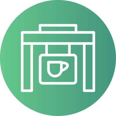 Vektör Kahve İco, vektör illüstrasyon