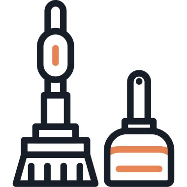 fırça web simgesi basit illüstrasyon