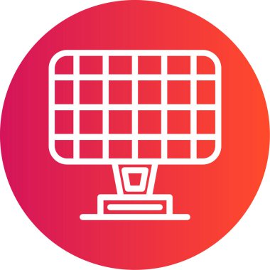 Kırmızı bir simgenin vektör illüstrasyonu