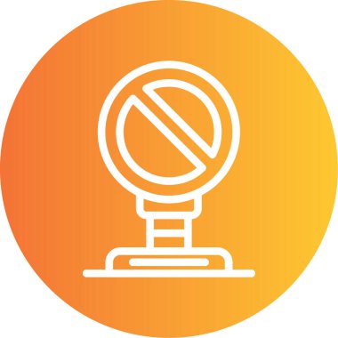 hiçbir yasaktır web simge vektör çizim
