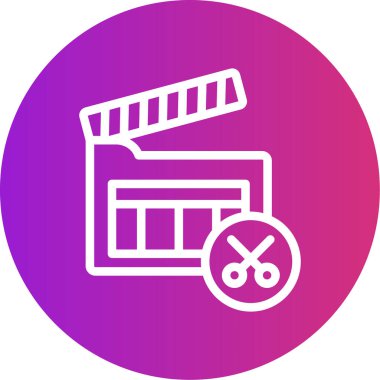 Bir fabrika simgesinin vektör illüstrasyonu