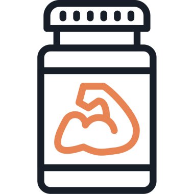 ilaç şişesi simgesi, vektör illüstrasyonu