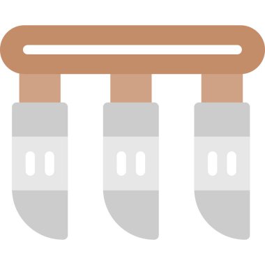 Tahta bir jiletin düz renk çizimi