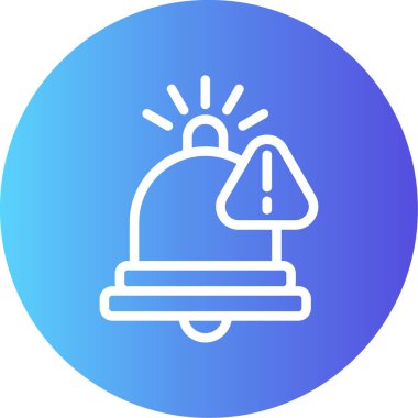 vektör çan simgesi, basit vektör illüstrasyonu