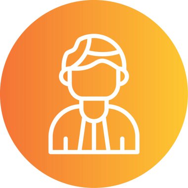 Modern insan simgesinin vektör illüstrasyonu