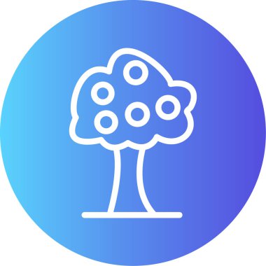 Ağaç. Web simgesi basit illüstrasyon