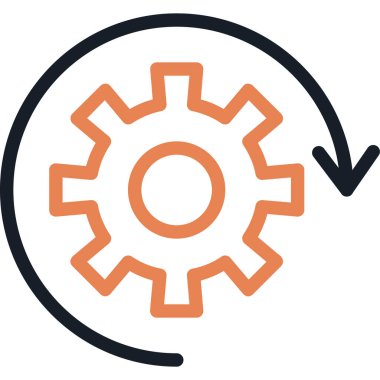 Teçhizat Web simgesi basit illüstrasyon