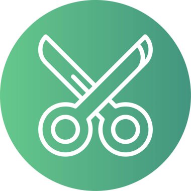 makas simgesi vektör illüstrasyonu