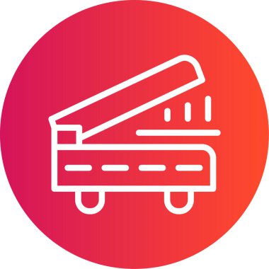 Vektör tren simgesi illüstrasyonu