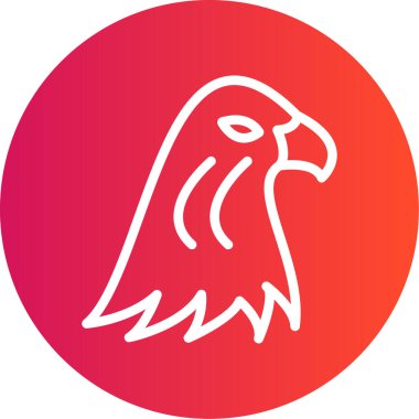 Kuş simgesinin vektör illüstrasyonu