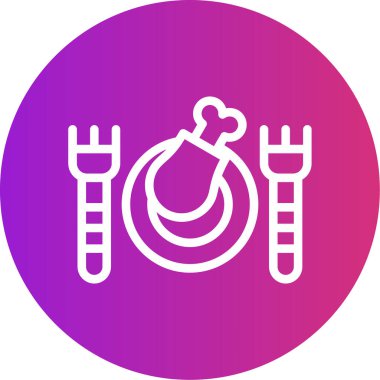 Projeniz için vektör barbekü simgesi