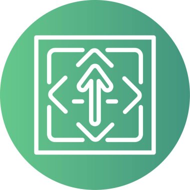 yön ikonu vektör illüstrasyonu