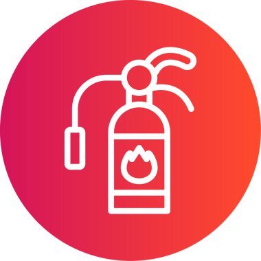 Yangın söndürme ikonu. vektör illüstrasyonu