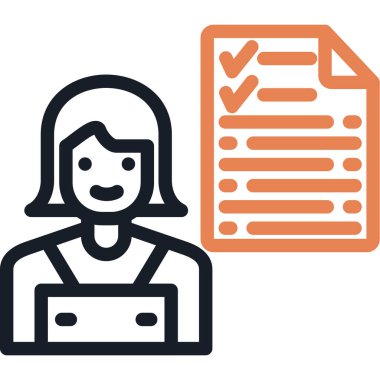 belge simgesi vektör illüstrasyonu