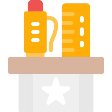 düz bir kalem simgesi